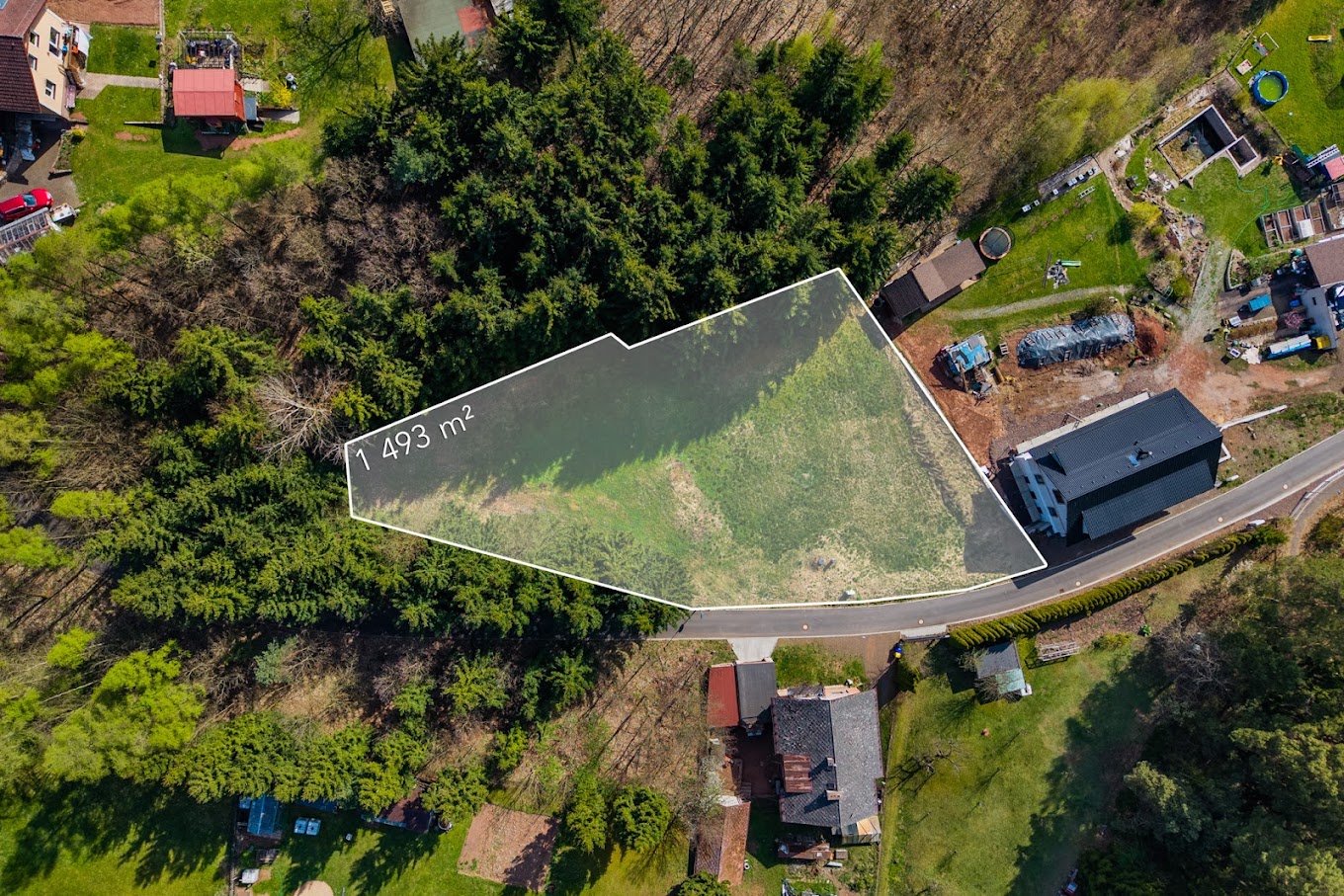 Stavební pozemek 1 493 m², Červený Kostelec